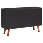 ANDIN Sideboard Schwarz Akazie Natur