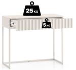 Schminktisch DERRIVA Beige - Holzwerkstoff - 92 x 79 x 40 cm