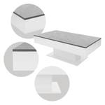 Table basse ML-DESIGN Set Gris - Blanc