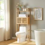 Toilettenregal Haugesund Beige - Bambus - 60 x 158 x 26 cm