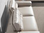 3-Sitzer-Sofa aus Stahl und Leder