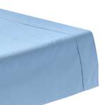 Bettlaken ohne Gummizug Fadendichte 200 Hellblau - 178 x 255 cm