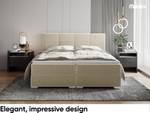 Boxspringbett Elizabeth Beige - Breite: 186 cm - H3