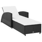 Chaise longue Noir