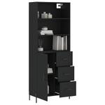 Highboard DE3994 Schwarz - Holzwerkstoff - 34 x 180 x 70 cm