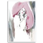 Wandbild Junge Mode Glamour Frau 80 x 120 cm