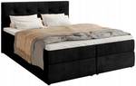 Boxspringbett DETROIT Schwarz - Breite: 160 cm