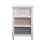 Table de chevet RE4161 Blanc - Bois massif - 27 x 56 x 37 cm