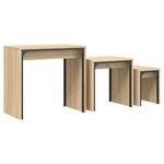 Couchtische 3er Set D749 Braun - Holzwerkstoff - 35 x 56 x 60 cm