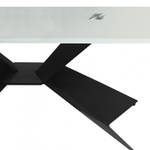 Table basse verre piètement métal -QUEVO Blanc - Verre - 120 x 43 x 60 cm