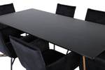 Essgruppe Pippi 19 (7-teilig) Schwarz - Massivholz - 90 x 75 x 190 cm