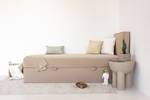 Boxspringbett MITTO CONTI Creme - Breite: 100 cm - H4