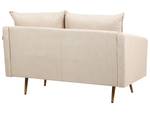 2-Sitzer Sofa MAURA Beige - Gold