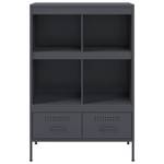 Highboard DE7336 Grau - Metall - 39 x 102 x 68 cm