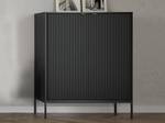 Highboard LIOUBA Schwarz - Holzwerkstoff - 39 x 125 x 104 cm