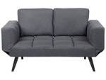 2-Sitzer Sofa BREKKE Schwarz - Dunkelgrau - Grau