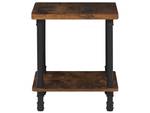 Table de chevet VERIL Noir - Marron - Bois manufacturé - 48 x 55 x 48 cm