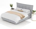 Boxspringbett Minori Grau - Breite: 200 cm