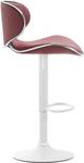 Tabouret de bar Las Vegas v2 Lot de 2 Bordeaux - Blanc