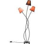 Lampadaire Flexible 3 bras 130cm marron Étoffe de coton / Fer - 3 ampoules