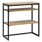 Console Buffet 2EE 80x40x80cm NG-EV Noir - Bois massif - Bois/Imitation - 80 x 80 x 40 cm