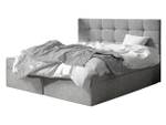 Boxspringbett Luanda Aschgrau - Breite: 143 cm