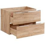 Waschtisch-Unterschrank mit Waschbecken Braun - Holzwerkstoff - 81 x 75 x 46 cm