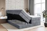 Boxspringbett IDRIKO KING Hellgrau - Breite: 140 cm