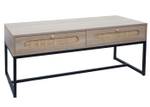 Couchtisch M41 Braun - Holzwerkstoff - Kunststoff - Holzart/Dekor - Holz teilmassiv - 107 x 45 x 51 cm