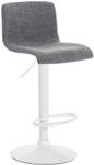 Tabouret de bar Hover Gris lumineux - Blanc