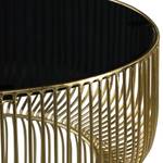 Beistelltisch  Ø 46x60 cm Gold/Schwarz Gold - Glas - 46 x 60 x 46 cm