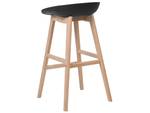 Tabouret de bar MICCO Noir - Chêne clair