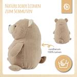 Kuscheltier Bär Beige - Textil - 16 x 11 x 18 cm