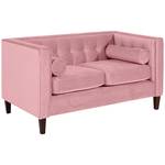 Jeronimo Sofa 2-Sitzer Pink - Textil - Holz teilmassiv - 154 x 80 x 85 cm