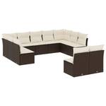 Gartensitzgruppe K5737(11-tlg) Braun - Massivholz - 69 x 62 x 62 cm