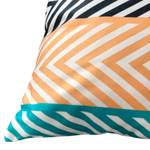 Lot 2 coussins motif zig zag bleu orange Textile - 45 x 45 x 10 cm