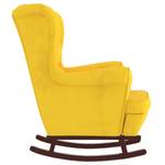 Chaise à bascule avec tabouret 3015093-2 Jaune