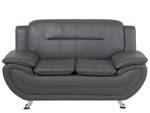 2-Sitzer Sofa LEIRA Grau - Silber