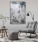 Gerahmtes Acrylbild Stonewashed Schwarz - Grau - Massivholz - Textil - 83 x 123 x 6 cm