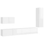 TV-Schrank 4er Set D393 Weiß - Holzwerkstoff - 30 x 30 x 60 cm