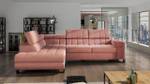 Ecksofa Laris Pink - Ecke davorstehend links