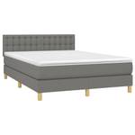 Boxspringbett 3017288-27 Dunkelgrau - Tiefe: 193 cm