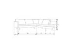 Canapé D'Angle Rodeo Marron - Cuir véritable - Cuir synthétique - Textile - 266 x 85 x 213 cm
