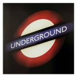 Leinwandbild Underground London Zeichen