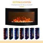 LED Elektrokamin 820-052 Braun - Metall - 14 x 48 x 90 cm