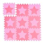 27 x Puzzlematte Sterne rosa-pink Hellrosa - Pink