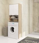 Waschmaschinenschrank FIN 2T Eiche Sonoma Dekor - Weiß