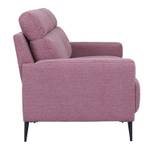 3-Sitzer Sofa Amsterdam Pink - Metall - Textil - 208 x 92 x 90 cm