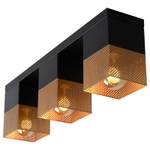 Deckenleuchte Renate Schwarz - Gold - Metall - 10 x 16 x 54 cm