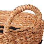 Aufbewahrungskorb aus Seegras Schwarz - Braun - Naturfaser - Rattan - 35 x 35 x 35 cm